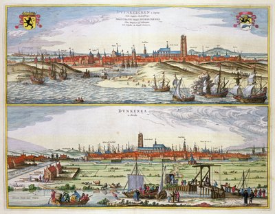 La città di Dunkerque durante l